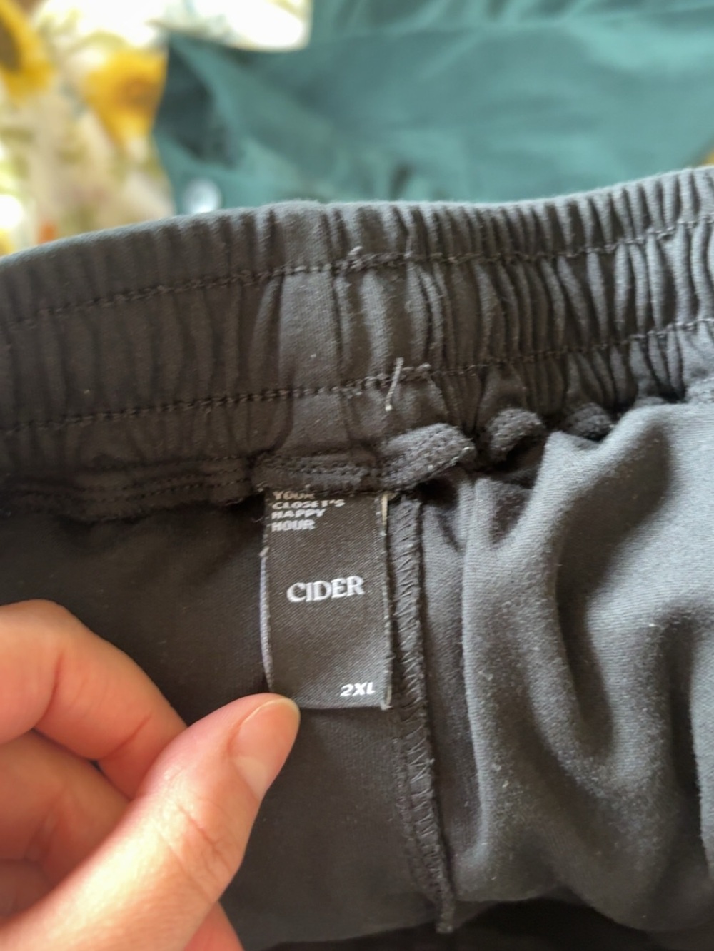 Black Drawstring Shorts - Picture 4 of 4